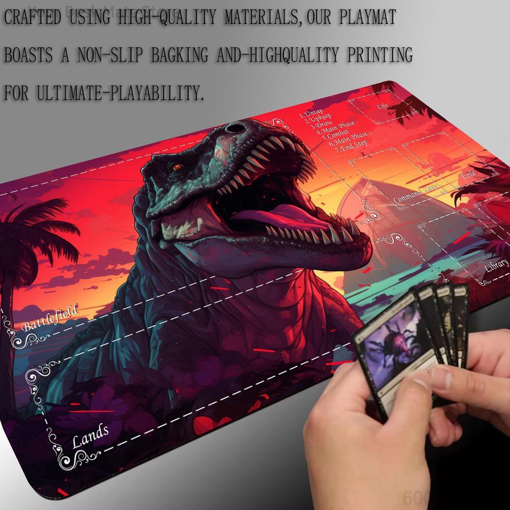 Neon Aesthetic Dinosaur Theme  - Door Mat Blank 评论和价格