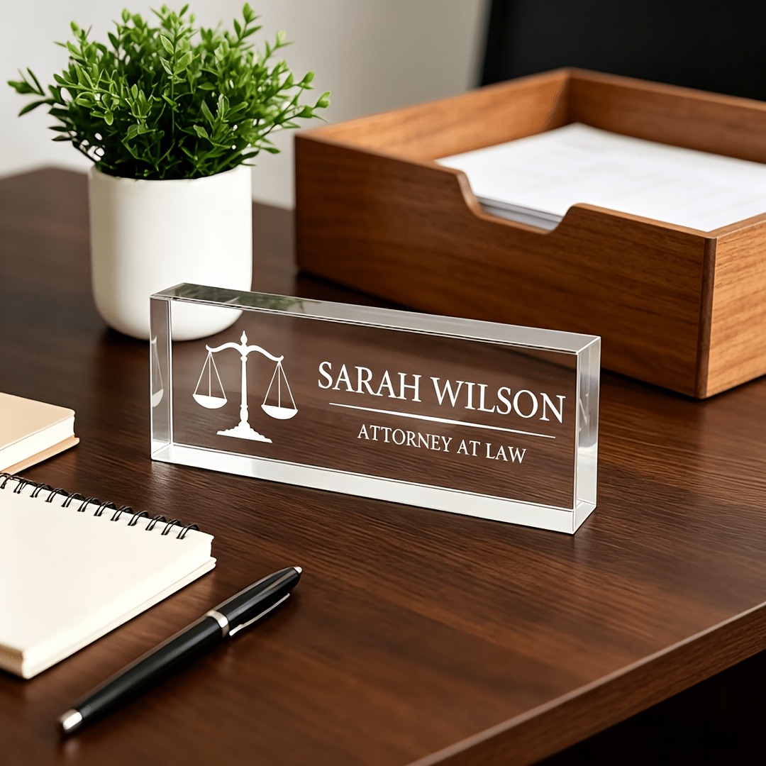 Personalized Lawyer & Judge Ac - Photo Acrylic Block 评论和价格