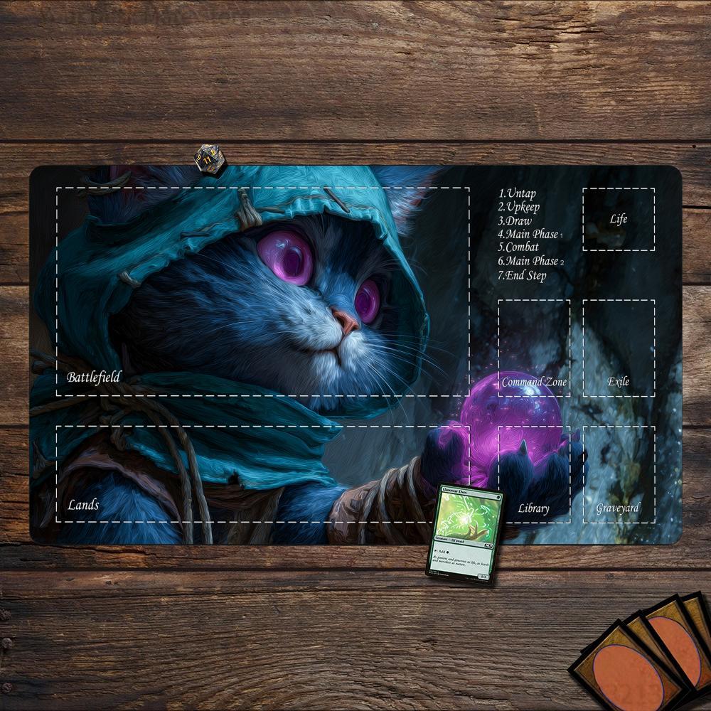 Mysterious Cat Fortune Teller  - Door Mat Blank 评论和价格