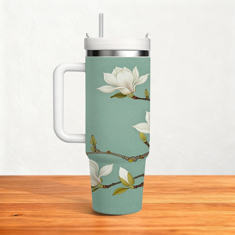 1pc 40 Oz Stainless Steel Insu - Sublimation Mug White 评论和价格