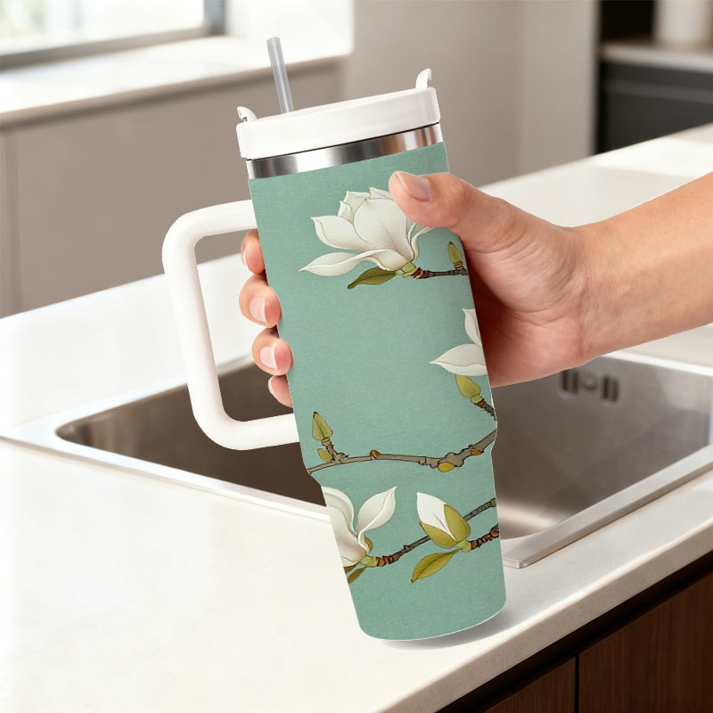 1pc 40 Oz Stainless Steel Insu - Sublimation Mug White 评论和价格