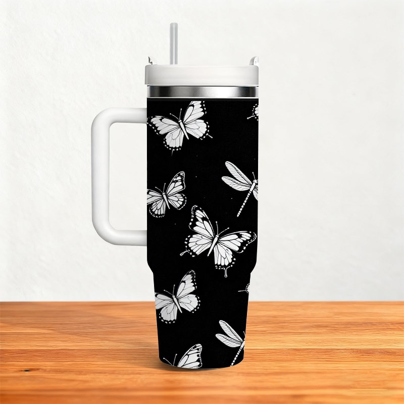 1pc 40 Oz Stainless Steel Doub - Sublimation Mug White 评论和价格
