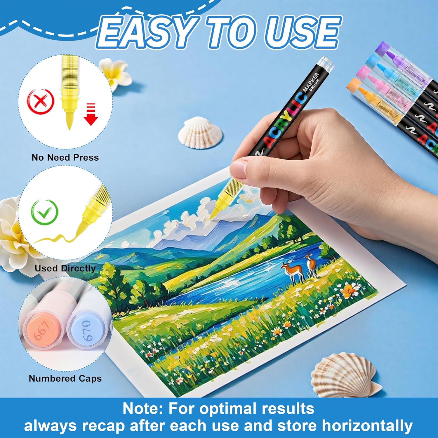 12-120 Colors Acrylic Paint Ma - Copic Marker Classic 评论和价格