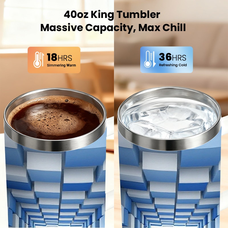 40 Oz Stainless Steel Double W - Sublimation Mug White 评论和价格