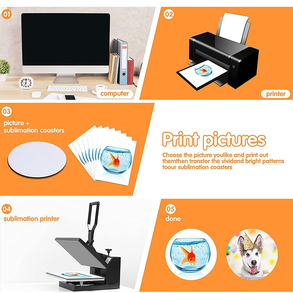 WSFS! Round Sublimation Blank  - Coaster Sublimation Blank 评论和价格